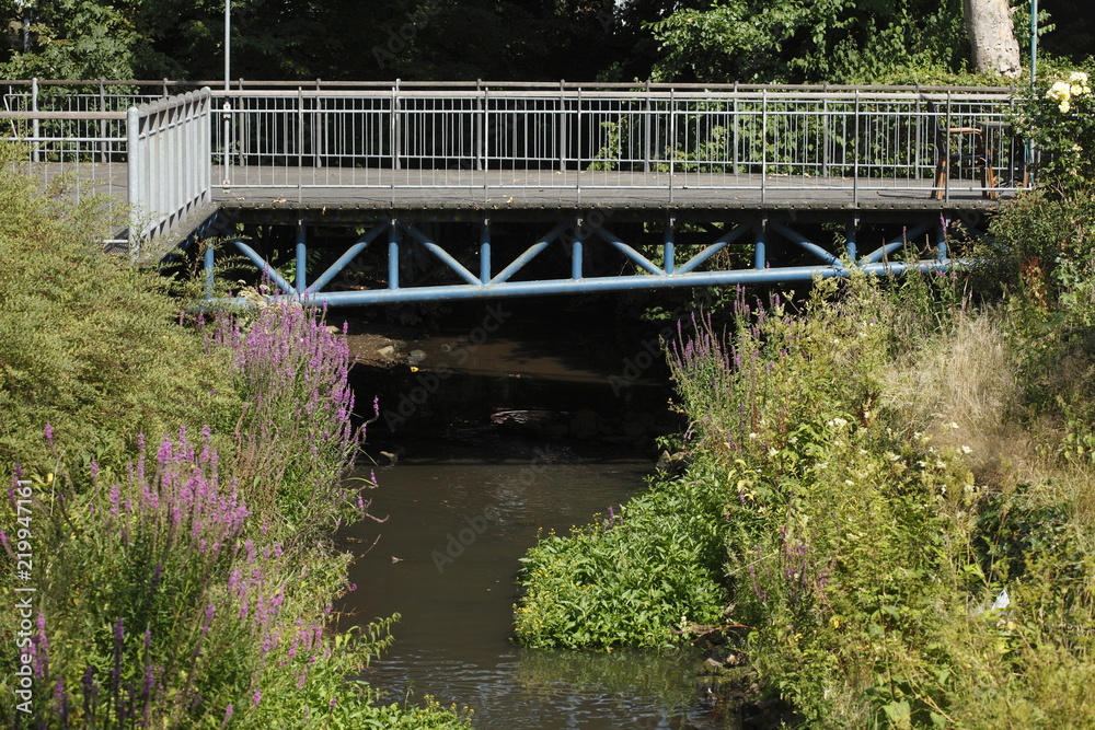 Fußgängerbrücke, Bach Soeste, Cloppenburg Fußgängerbrücke, Bach Soeste, Cloppenburg