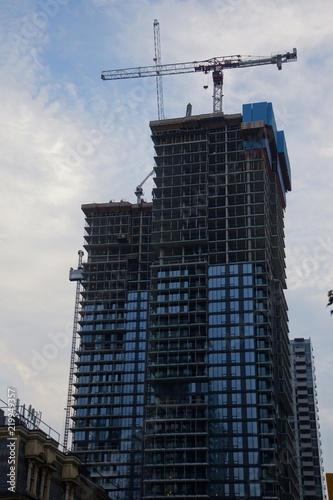Construction of Skyscrapers in Toronto, Canada