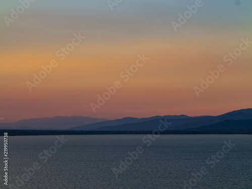 Puesta de sol en Casteglione del Lago  Lago Trasimeno