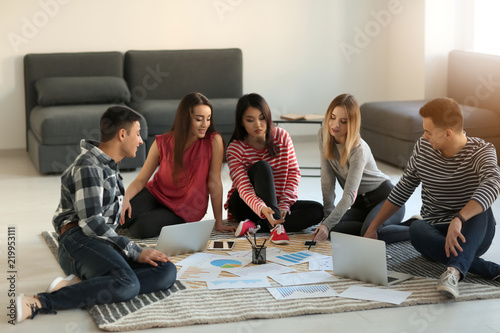 Young people having busines...