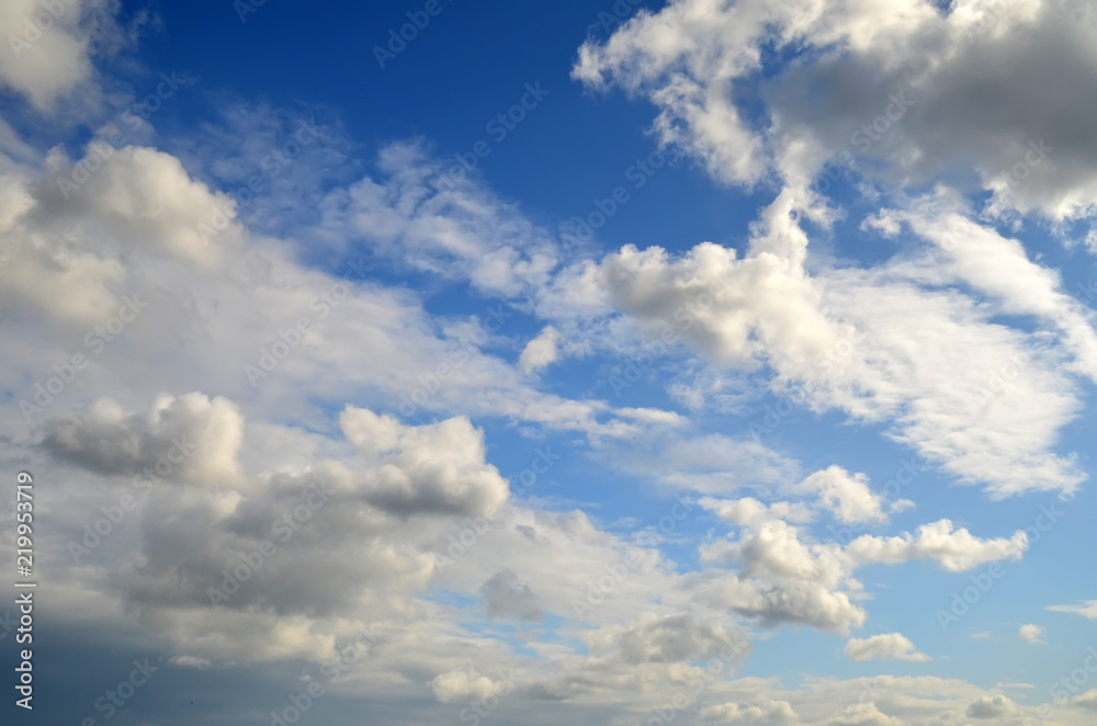 Blue sky with white clouds. Texture/Background Blue sky with white clouds. Texture/Background