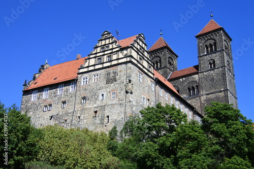 Der Schlossberg mit Stiftskirche St. Servatii in Quedlinburg