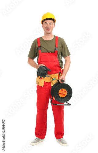 Electrician with extension ...