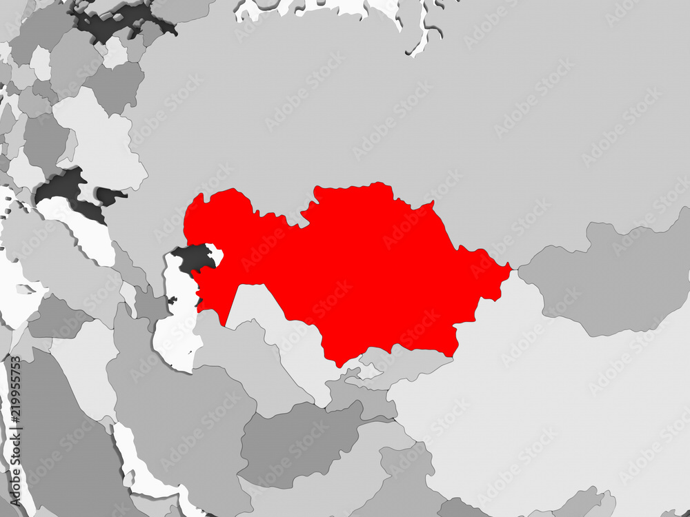 Fototapeta premium Map of Kazakhstan