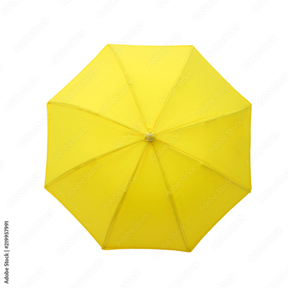 Umbrella from above isolated on white background. Umbrella from above isolated on white background.