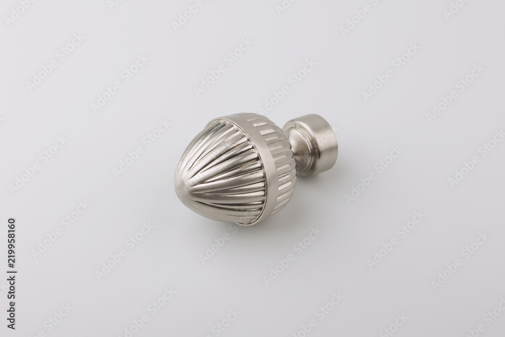 Tips for curtain poles on a white background. Ending for curtain eaves. Finials for curtain cornices. Tips for curtain poles on a white background. Ending for curtain eaves. Finials for curtain cornices.