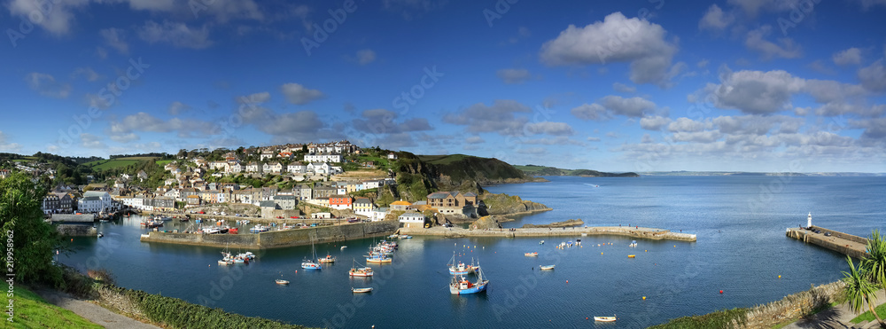 Sun Over Mevagissey Harbour, Cornwall