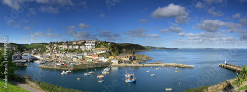 Sun Over Mevagissey Harbour, Cornwall