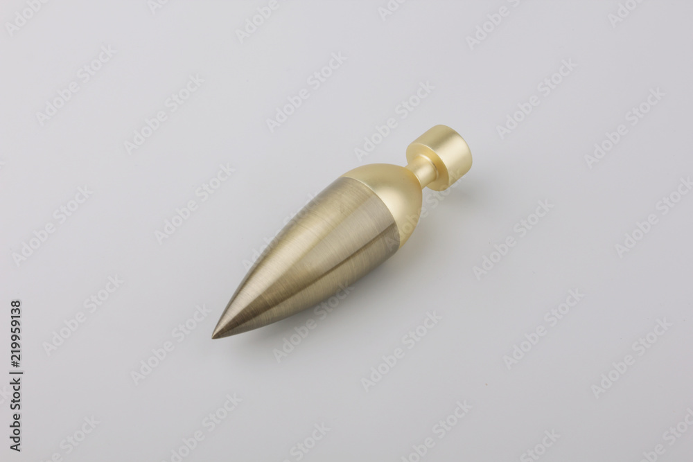 Tips for curtain poles on a white background. Ending for curtain eaves. Finials for curtain cornices. Tips for curtain poles on a white background. Ending for curtain eaves. Finials for curtain cornices.