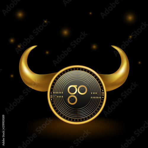 OmiseGo Cryptocurrency Coin Bull Market Background