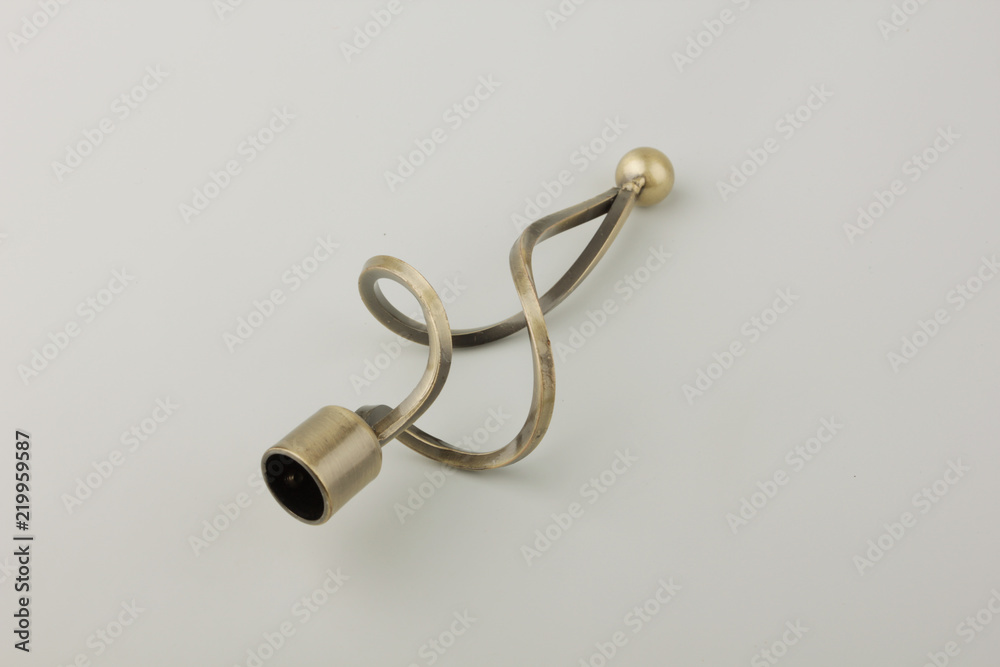Tips for curtain poles on a white background. Ending for curtain eaves. Finials for curtain cornices. Tips for curtain poles on a white background. Ending for curtain eaves. Finials for curtain cornices.