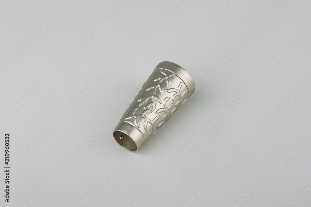 Tips for curtain poles on a white background. Ending for curtain eaves. Finials for curtain cornices. Tips for curtain poles on a white background. Ending for curtain eaves. Finials for curtain cornices.
