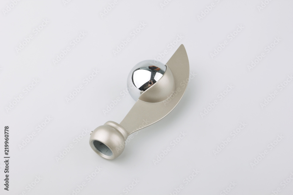 Tips for curtain poles on a white background. Ending for curtain eaves. Finials for curtain cornices. Tips for curtain poles on a white background. Ending for curtain eaves. Finials for curtain cornices.