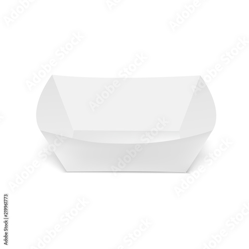 Blank of box packing for food. Popcorn box. Vector