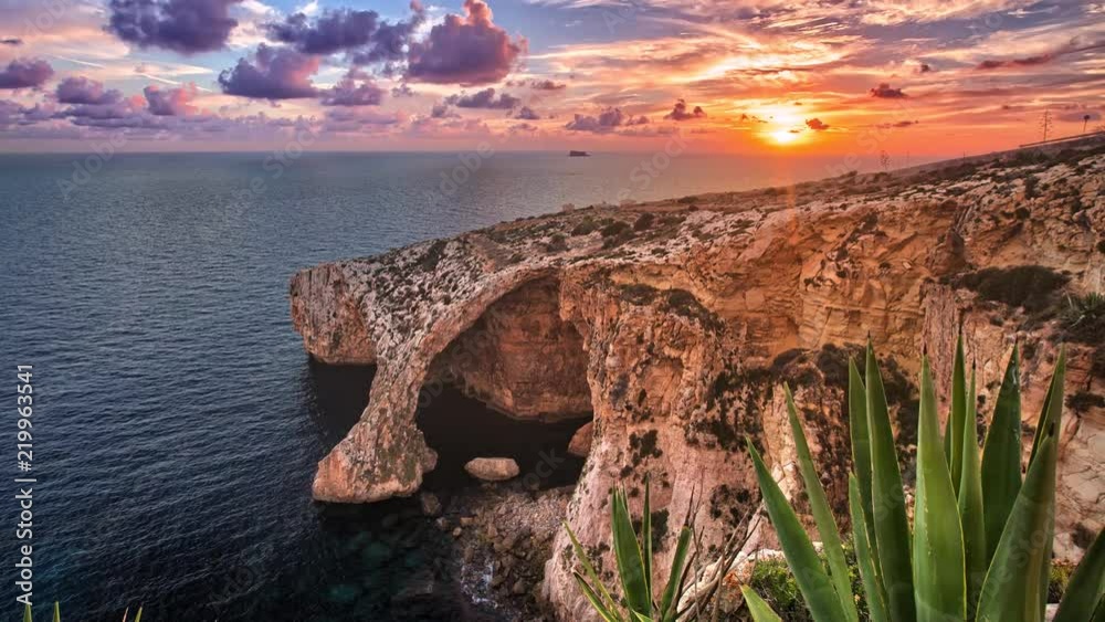 Malta - Blue Grotto (4K Timelapse)