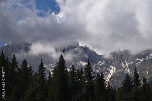 Landscape about Dolomite Mountains , North Italy