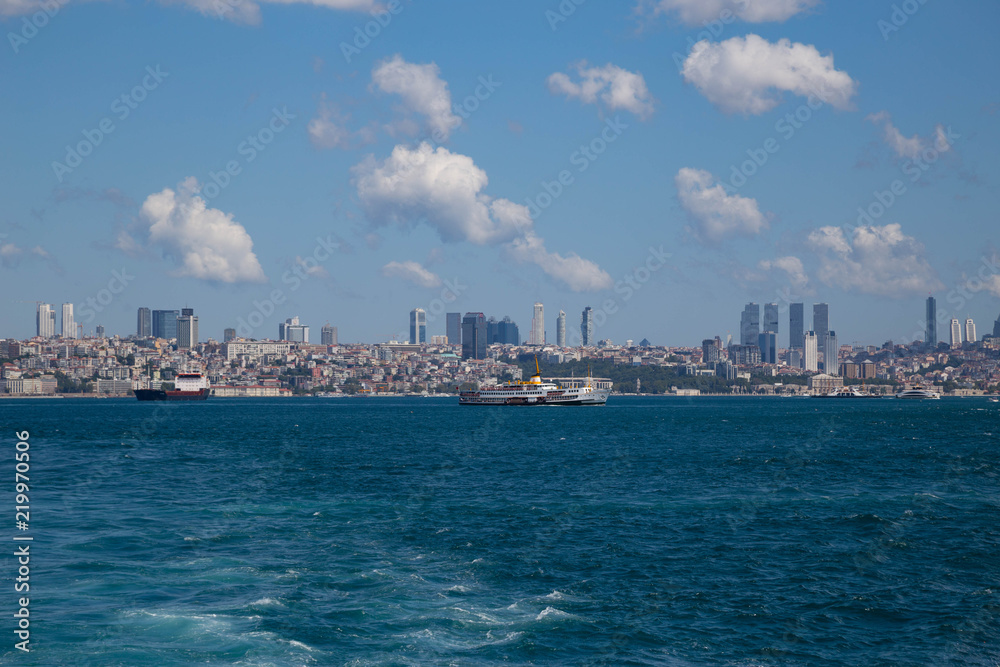 skyscraper in istanbul view from sea skyscraper in istanbul view from sea
