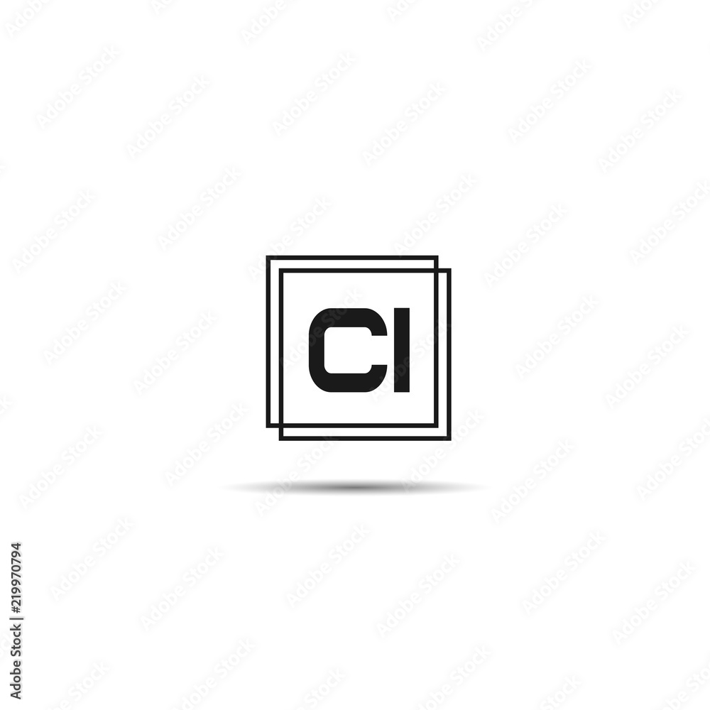 Initial Letter CI Logo Template Design Initial Letter CI Logo Template Design