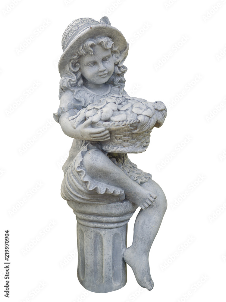 Woman Statue. (clipping path)