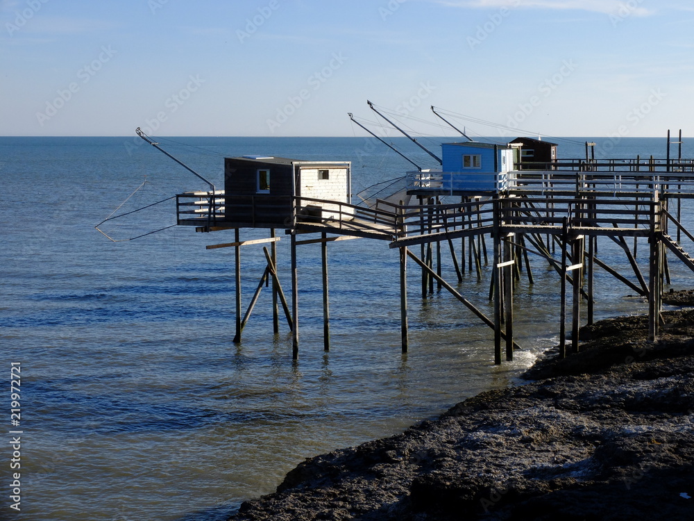 Carrelets vers Saint Palais sur Mer