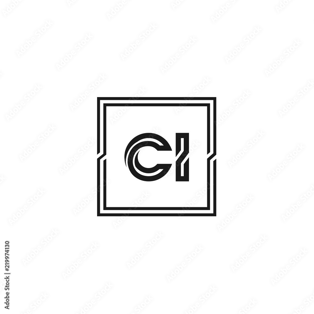 Initial Letter CI Logo Template Design Initial Letter CI Logo Template Design