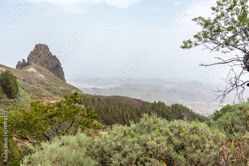 Blick vom Aussichtspunkt Mirador Caldera Los Marteles in Richtung Norden