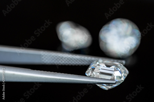 Diamond in Tweezers