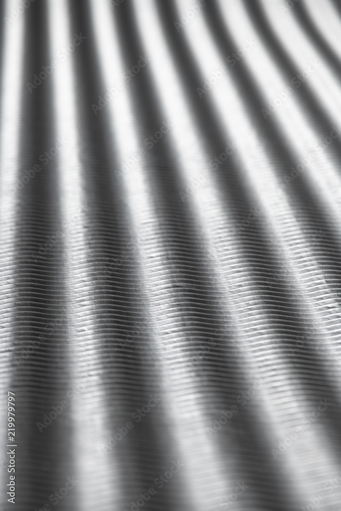 Fototapeta premium silver Paper Textured Background - Wave stripes