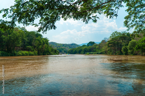 View from the middle of the river.