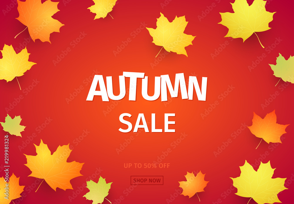 Autumn sale banner