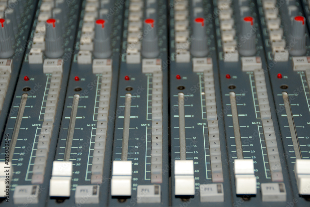 Sound mixing console Sound mixing console