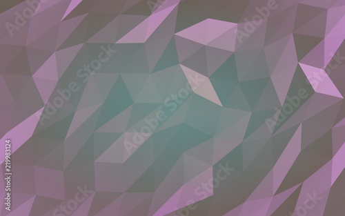 Fototapeta Naklejka Na Ścianę i Meble -  Abstract triangle geometrical purple background. Geometric origami style with gradient. 3D illustration
