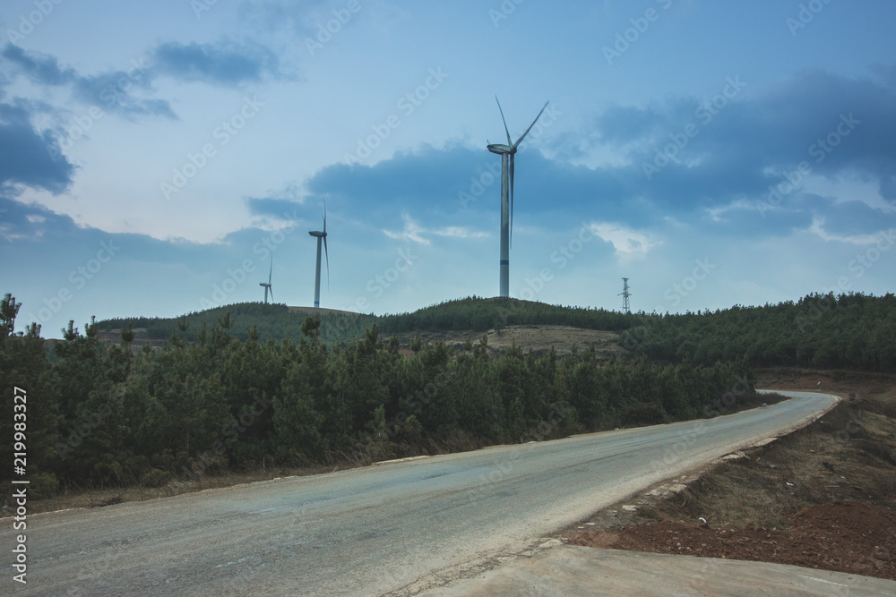wind turbine in Yunnan