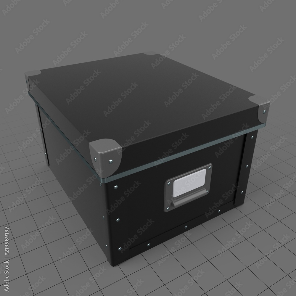 Closed file box contenido 3D de Stock | Adobe Stock
