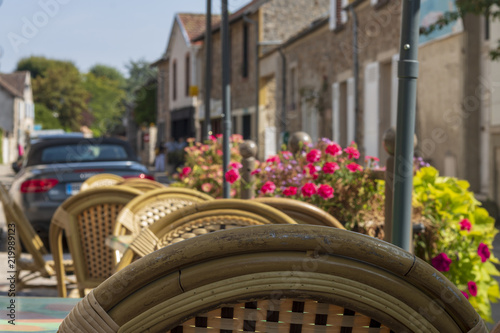 Cafe terrace in Barbizon 01