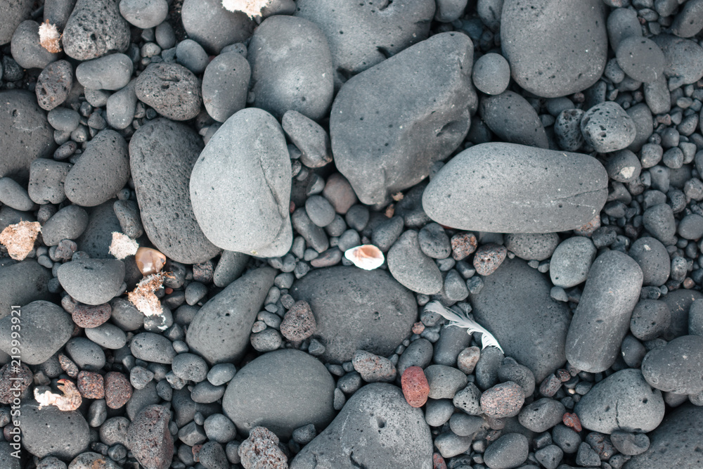 Detail of volcanic rocks of a beach, Lanzarote, Spain Detail of volcanic rocks of a beach, Lanzarote, Spain