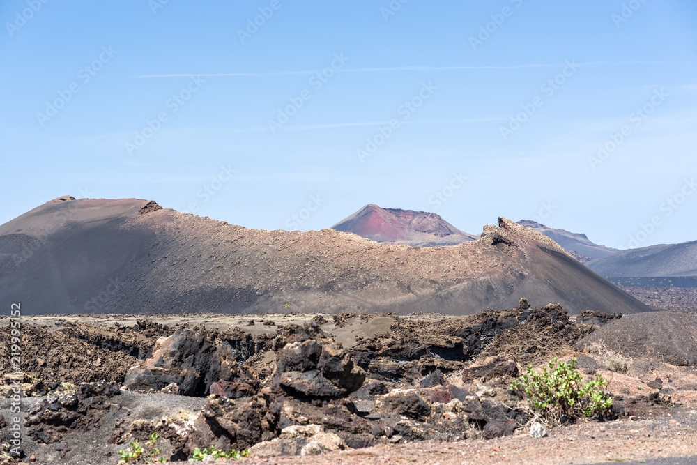 'El Cuervo' volcan, Lanzarote, Spain