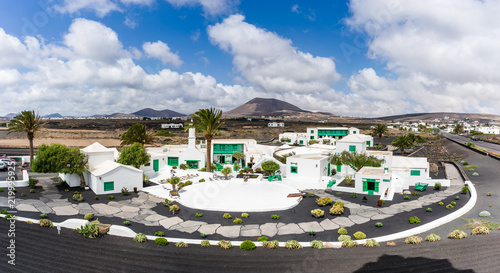 Landscape of'Monumento al Campesino' monument of Lanzarote, Spain photo