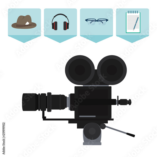 Set of journalism icons