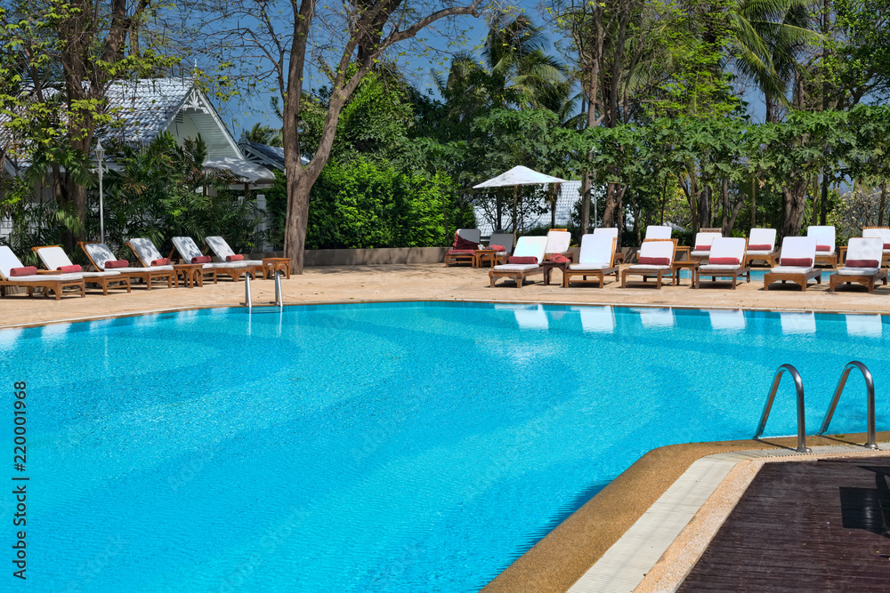 Swimming pool in the tropics