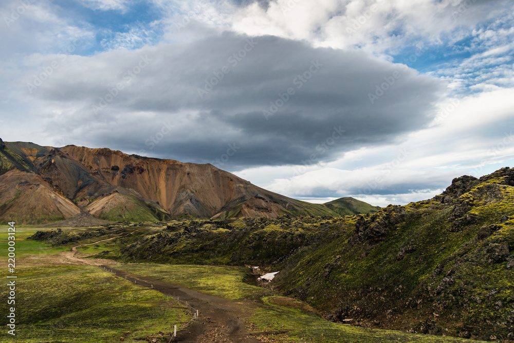 Beautiful Landmannalaugar mountains