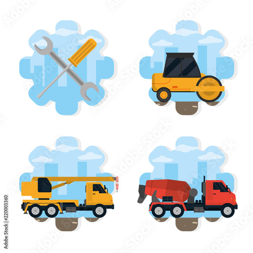 Set of construction icons