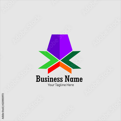 Business and Company Logo or Icon Vector Illustration