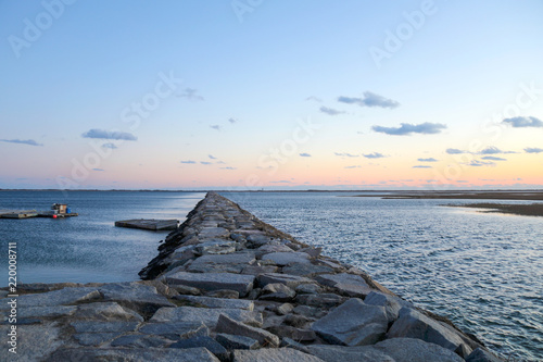 Provincetoown pier at sunset