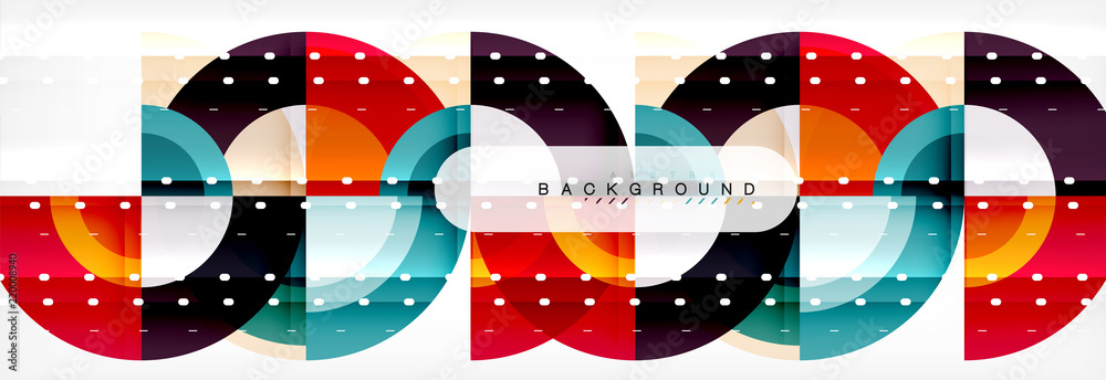 Fototapeta premium Vector circular abstract background