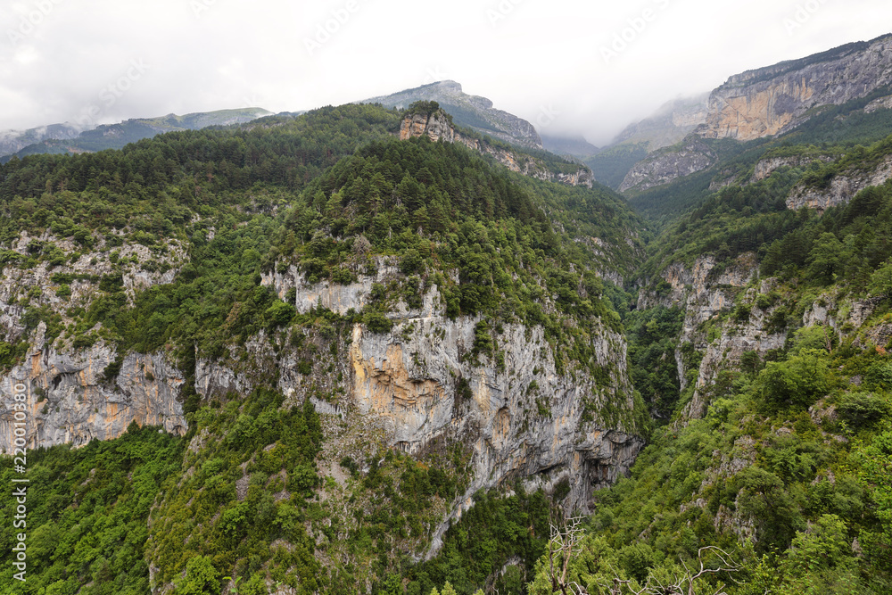 A view of the Escuain gorge from Revilla viewpoint