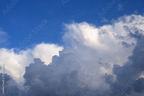 White clouds on the blue sky background © Alexmar