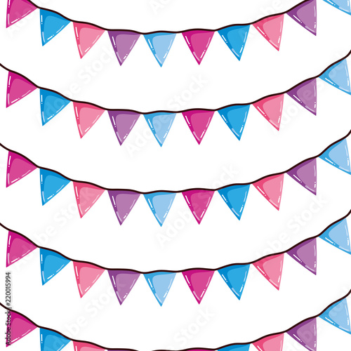 party flags event celebration background