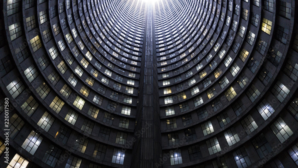 Obraz premium Wnętrze wysokiej słynnej wieży, Johannesburg, RPA