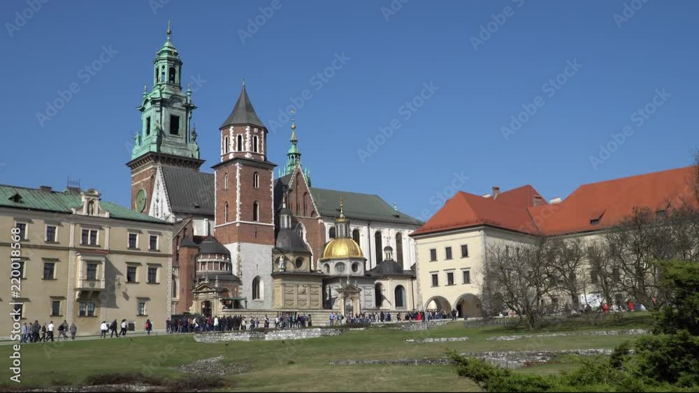 Krakow, Poland - Spring, 2018 Old Town of Krakow. Wawel Royal Castle. Krakow, Poland - Spring, 2018 Old Town of Krakow. Wawel Royal Castle.